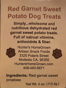 Red Garnet Sweet Potato Dog Treats 4 oz.